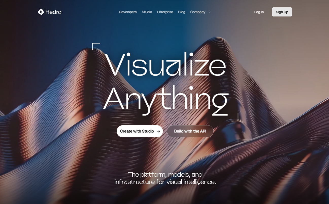 Hedra homepage